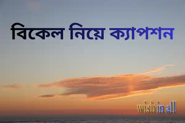 বিকেল নিয়ে ক্যাপশন স্ট্যাটাস ও উক্তি - Bikel Niye Caption n